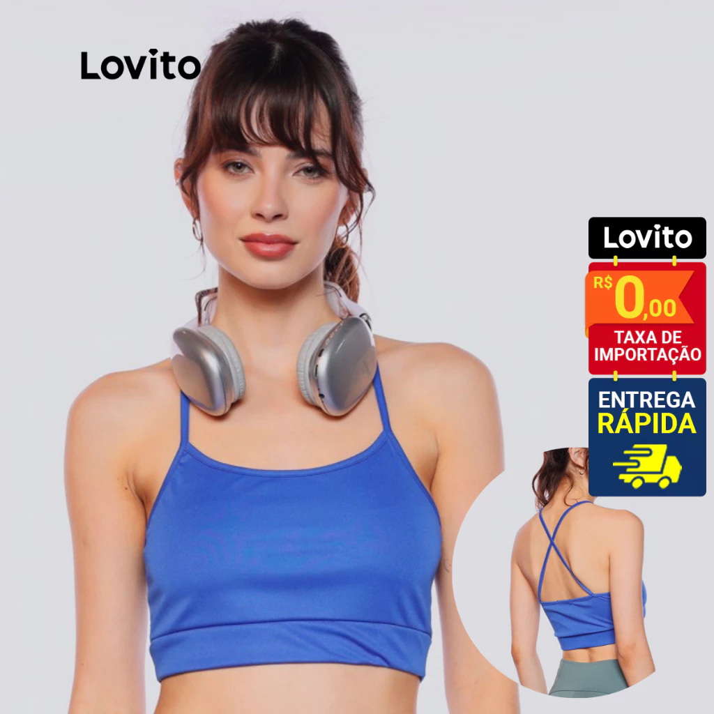 Lovito Top Academia Alca Basico Esportivo Feminino LB1278BRL1308