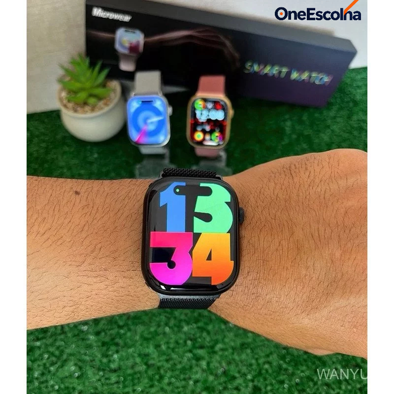 Relógio inteligente original oferta set de 3 em 1 Venda exclusiva de smartwatches esportivos unissex de 45mm Bluetooth