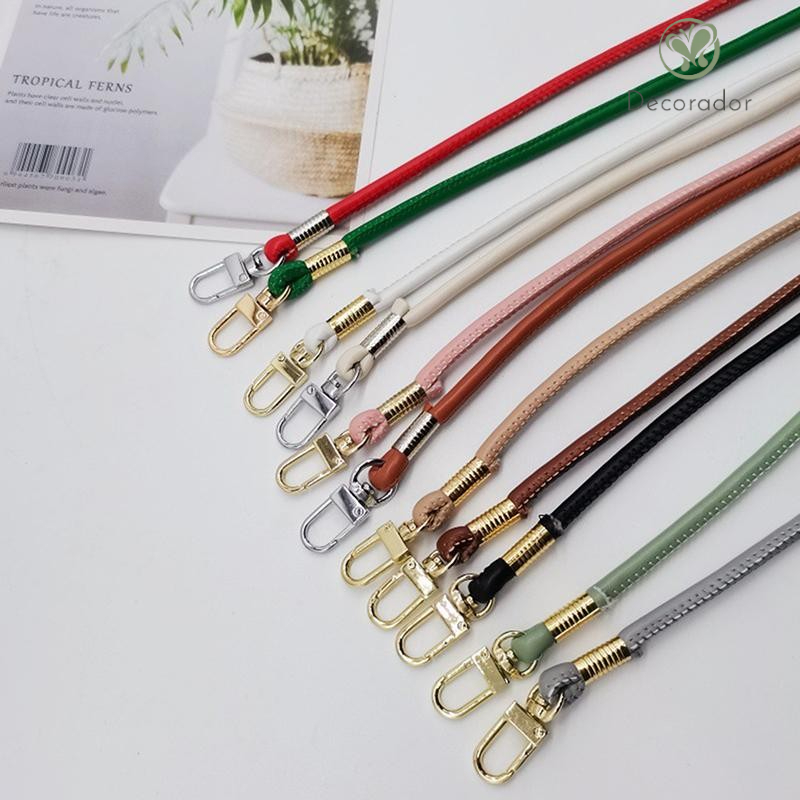 Decorador Simples Cor Sólida Couro Ombro Crossbody Saco Alça De Substituição Anti Perdido Corrente Do Telefone Para DIY 