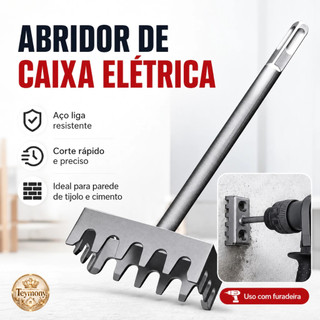 Cortador De Furo Quadrado para Caixa, Ferramenta de Perfuração Elétrica,ferramenta de perfuração de parede de concr