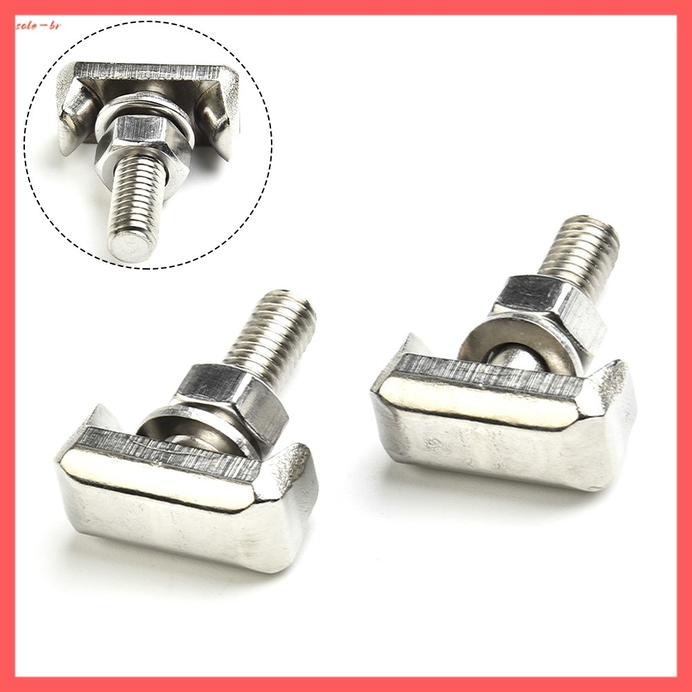 ⭐ Grandes Descontos 2 * Conectores De Terminal De Cabo De Bateria Substituição De Parafuso Em T Para Carro 19116852 Aço 