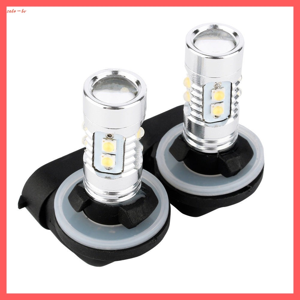 ⚡ Venda Quente 2 Unidades 50W H27 Super Brilhante 10 LED Nevoeiro Para Lâmpada De Farol DRL Branca