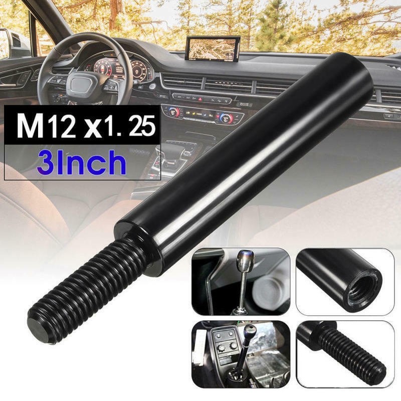 Extensão Da Alavanca Do Câmbio Extensor Botão De Mudança De Carro Preto X1.25 De 3 Polegadas [knwh-br]