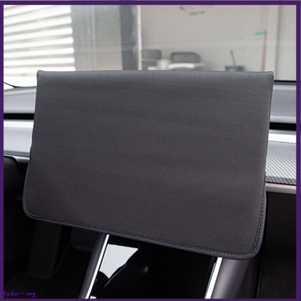 [my] Capa De Tela De Exibição Do Console Central Carro Anti-Sol Para Tesla Modelo 3 Y