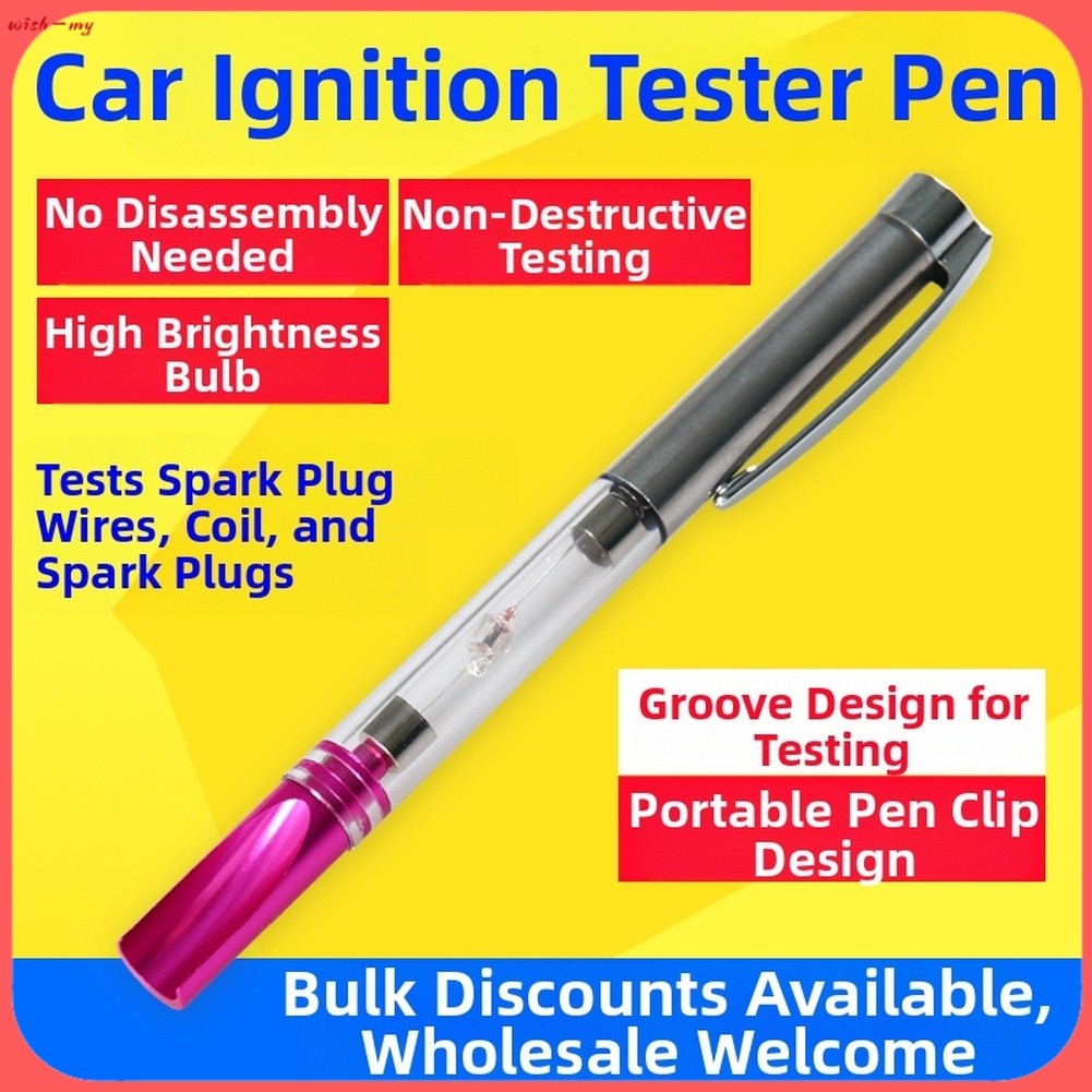 ️ Caneta Testadora De Ignição De Alta Tensão Automotiva , Componente De Faísca , Ferramenta De Diagnóstico De Fio [Meu]