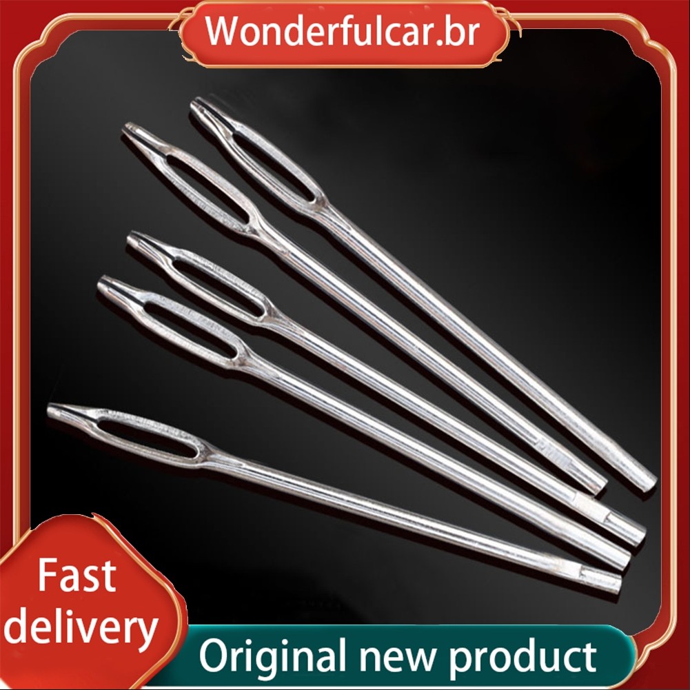 [WDFU] 5 Pcs Agulha De Olho Dividido De Substituição Para Ferramenta De Reparo De Pneu Com Alça Em T