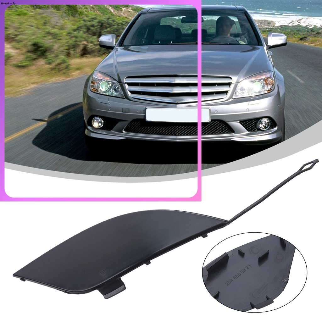 ⭐ oww-br Para Benz Classe C W204 Saloon Sedan 2007-2011 Amortecedor Traseiro Gancho De Reboque Capa Olho