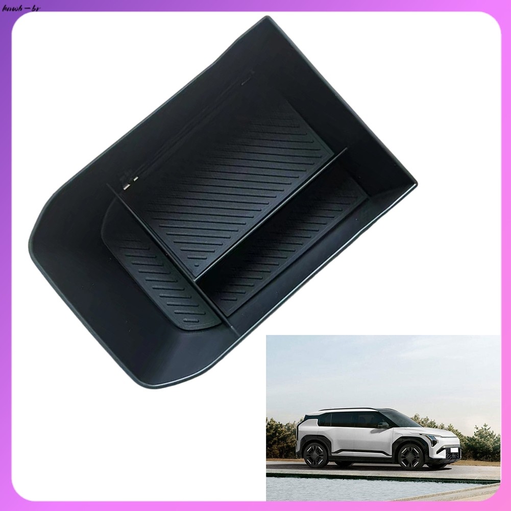 ⭐ oww-br Console Central Apoio De Braço Caixa De Armazenamento Frontal Organizador Recipiente Bandeja Para Kia EV3