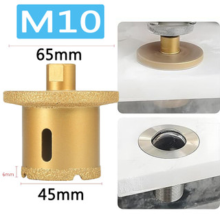 M10 Rebarbadora de soldagem diamante buraco viu 45mm cerâmica telha pia buraco abertura cerâmica telha mármore granito