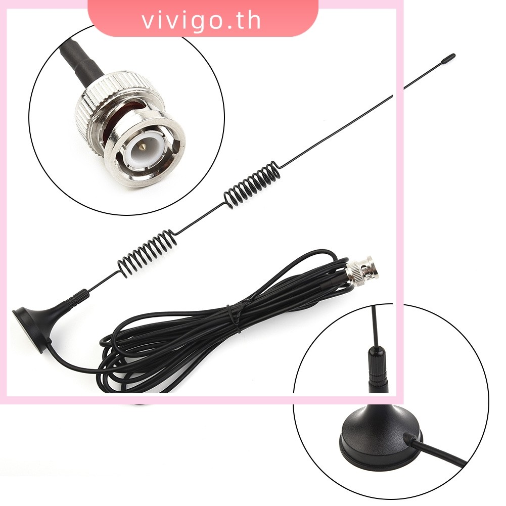 Antena De Rádio Amador VHF UHF Scanner Móvel BNC