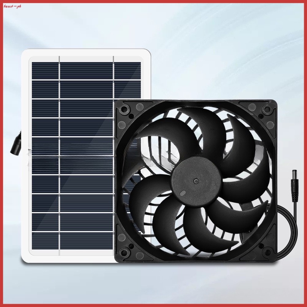 5.19 Conjunto De Ventilador De Painel Solar De 2 W Extrator Portátil Movido A Energia Para Estufa