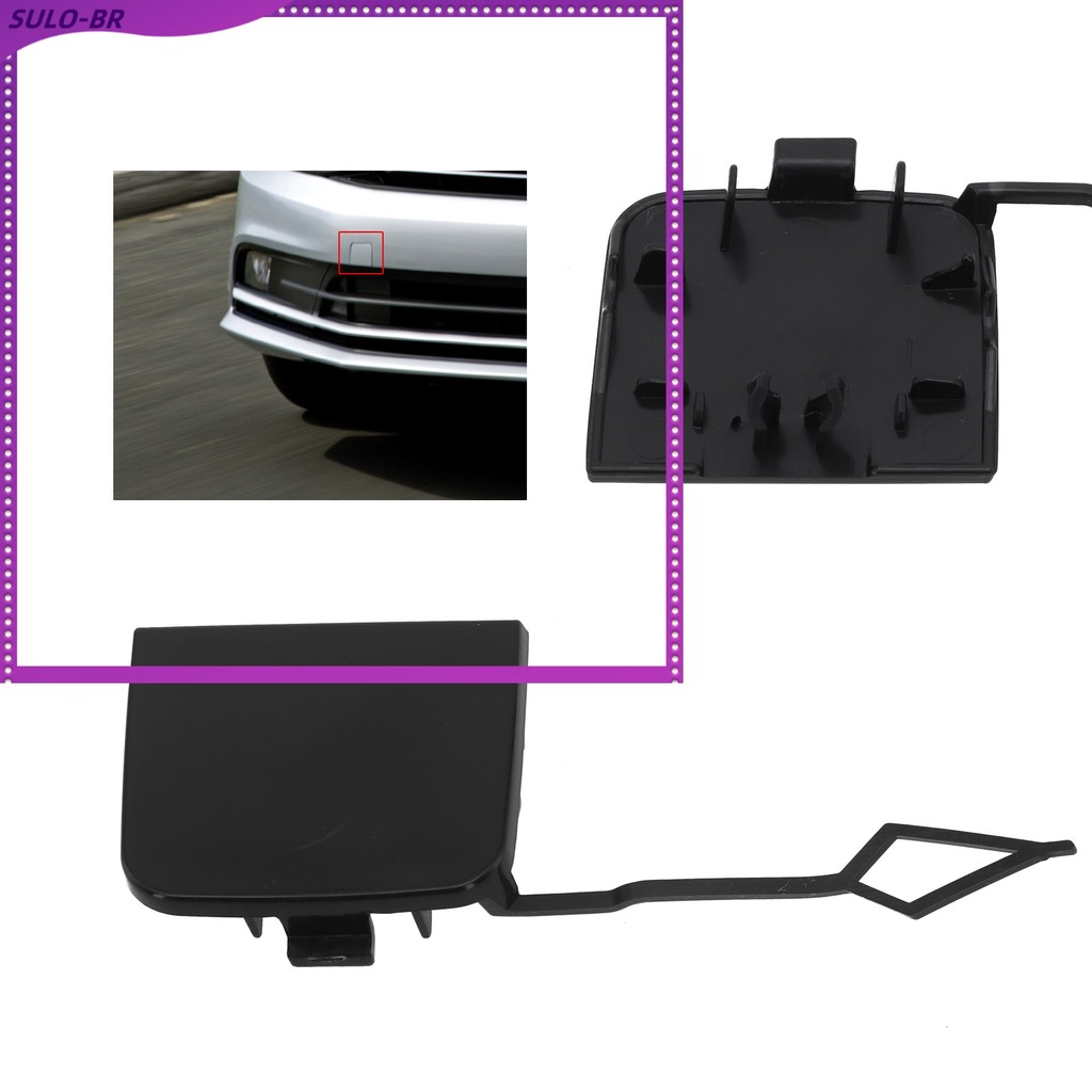 [SUNWER] Tampa Preta Do Olho Gancho De Reboque Para-Choque Dianteiro Carro Jetta 2015-2017 16D807241