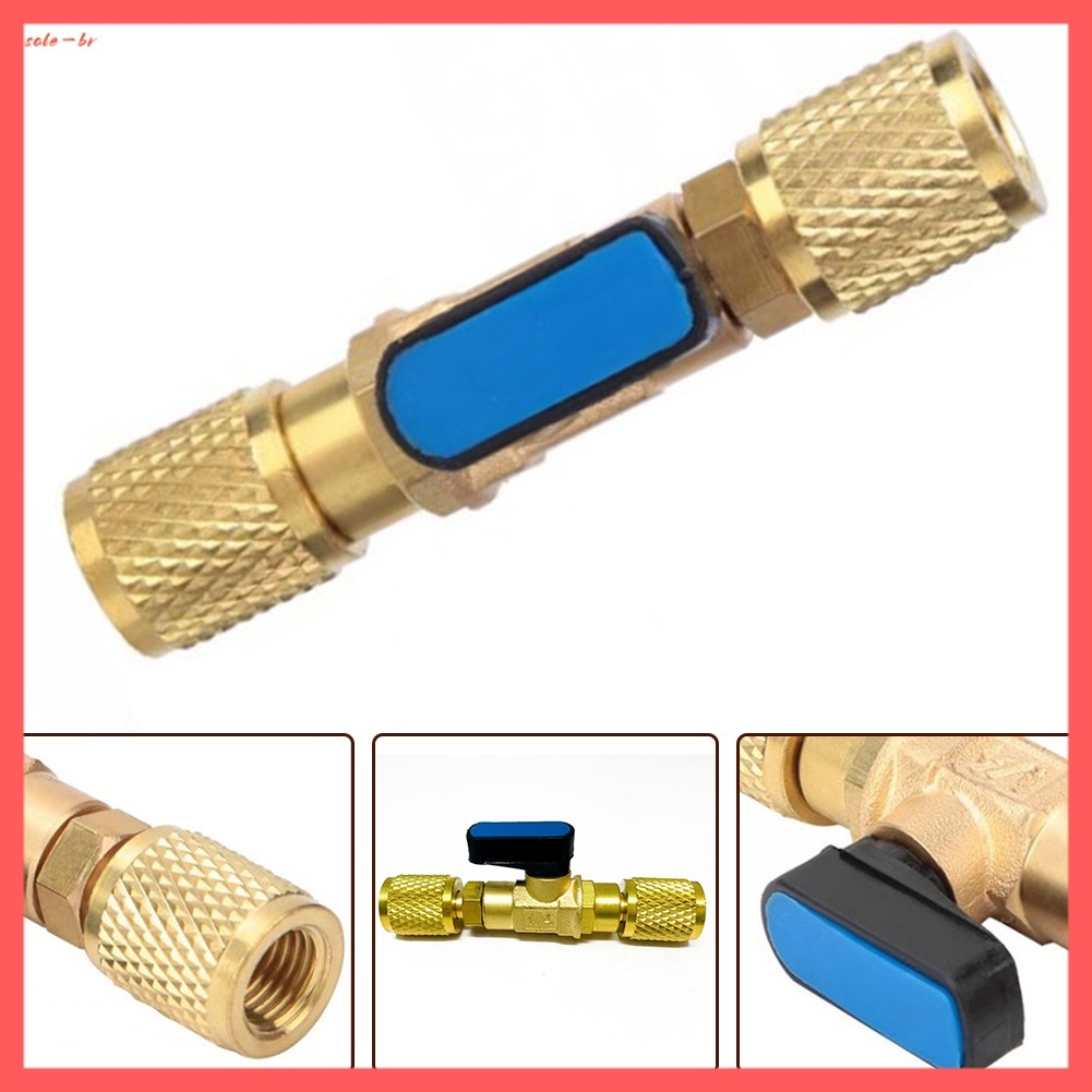 [SUPSA] Adaptador De Válvula De Esfera De Refrigeração De Latão Conector Esférica G1/4 Pol .
