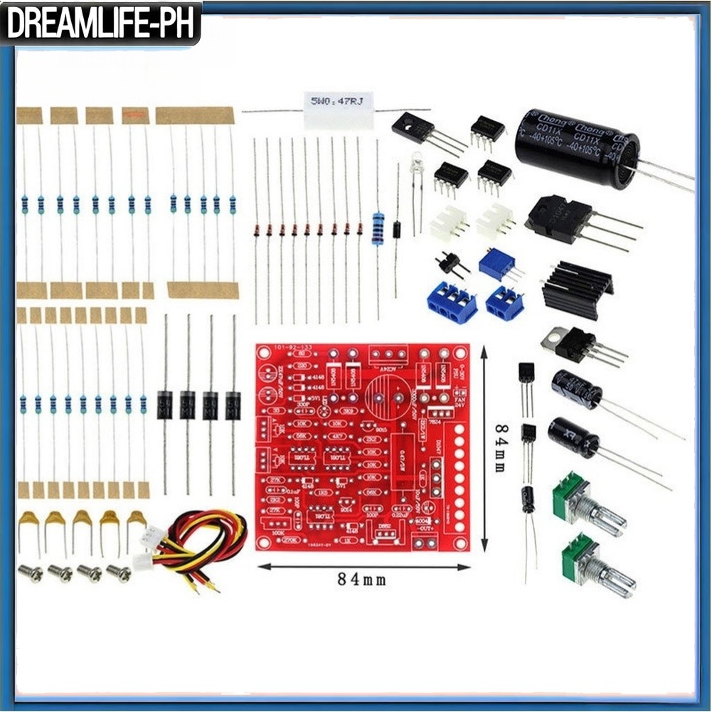 Fonte De Alimentação DC Ajustável 0 30V 2mA 3A Kit DIY Com Proteção Contra Curto-Circuito