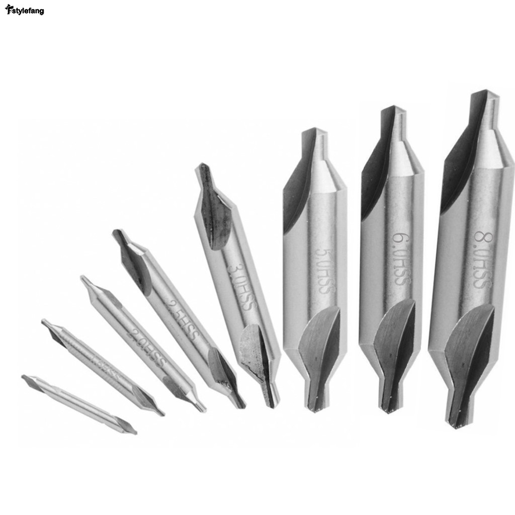 5.28 HSS Combinado Centro Broca Escareador Moinho Ferramenta Dupla 1-5mm