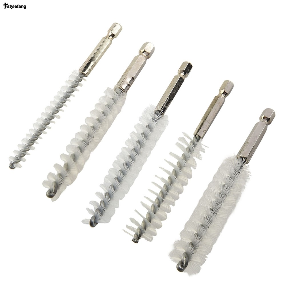 5.28 Escova De Fio 8-19mm Tubo Máquinas Limpeza Nylon Ferramenta De Polimento De Lavagem