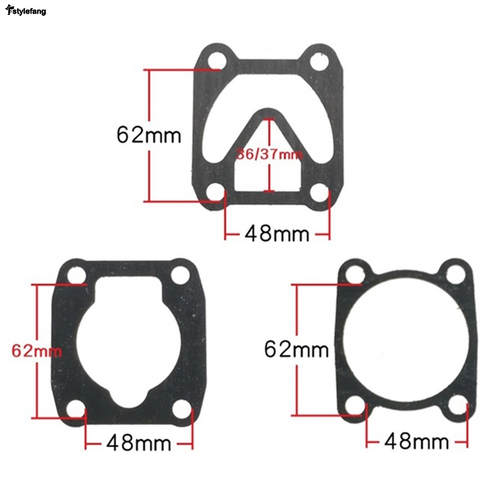 5.28 Conjunto 3 Em 1 Compressor De Ar Cilindro Cabeça Base Válvula Placa Juntas Arruelas