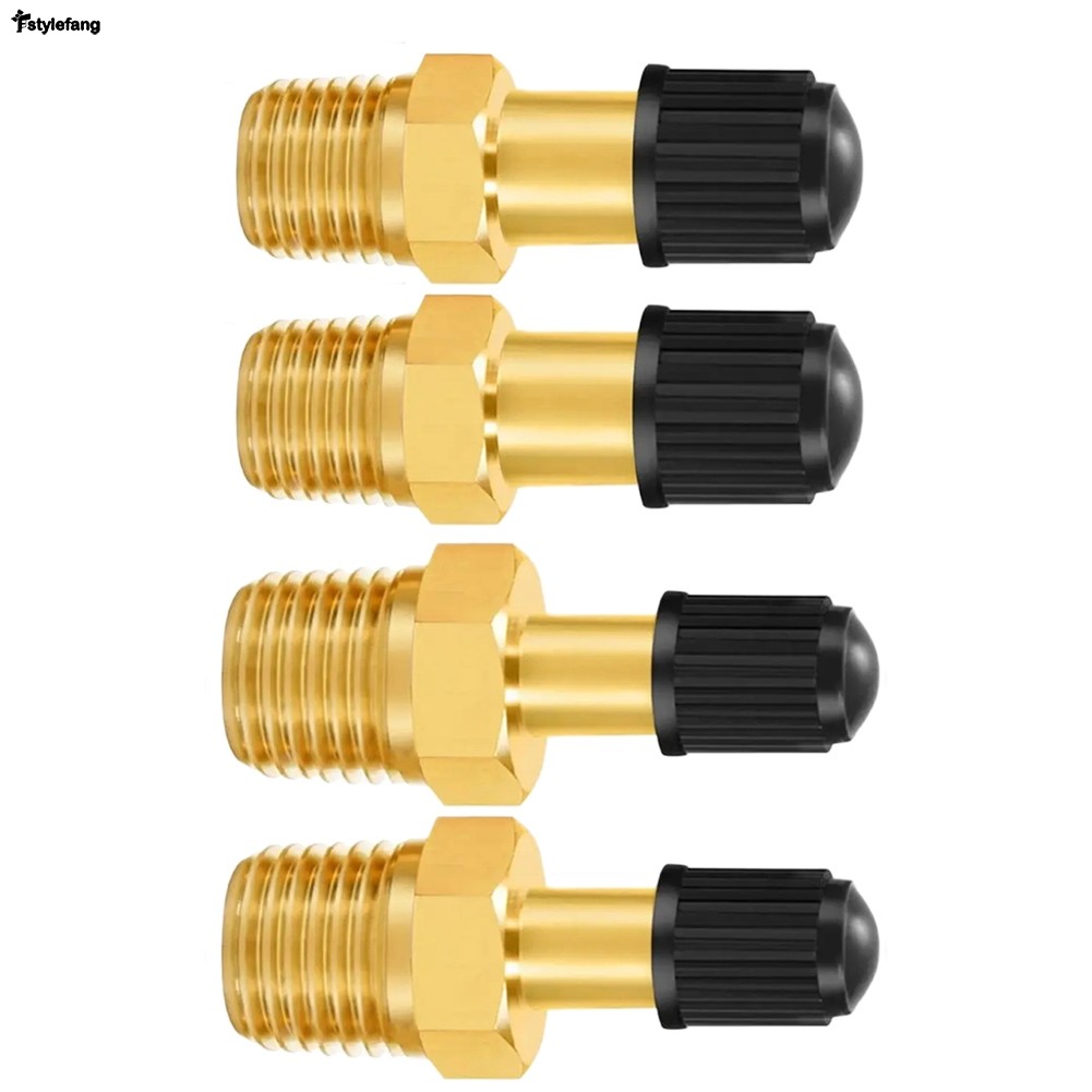Válvula De Enchimento De Tanques De Compressor De Ar , 1/4 NPT 1/8 M10 , Latão , Núcleo De Pneu