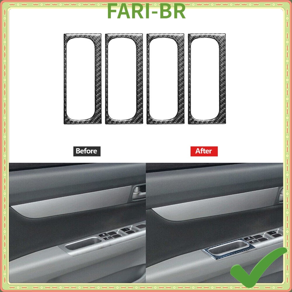 Nobleflyingfari Rápido 4 Unidades De Fibra De Carbono Maçaneta Da Porta Interna Capa Guarnição Para Suzuki Grand Vitara