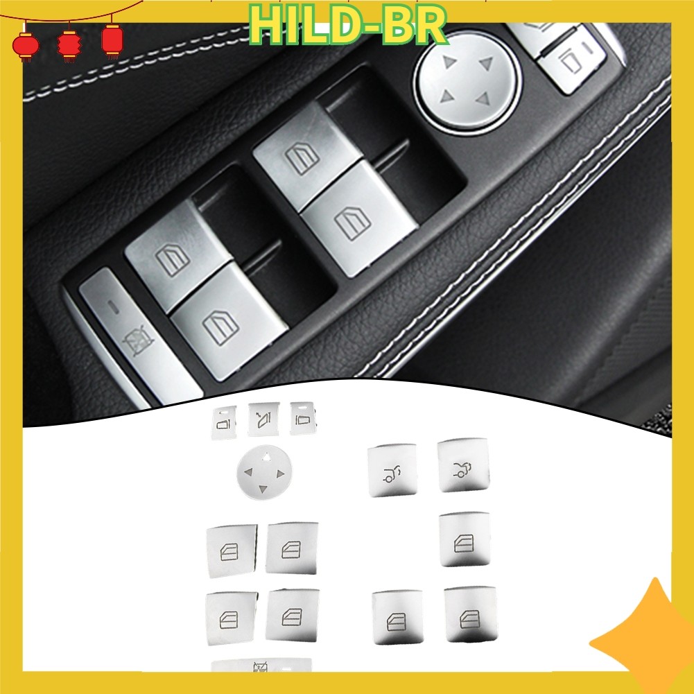 Nobleflyinghild Bem-Estar Para Mercedes-Benz E Classe C GLK Interruptor De Apoio De Braço Da Porta Do Carro Botão Tampa