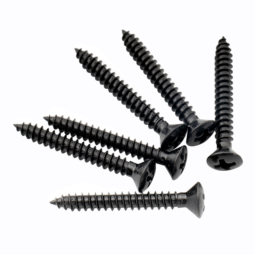 Musiclily Ultra 3x25mm Parafusos De Montagem Escareados De Aço Inoxidável Para Botão De Alça De Guitarra Ou Ukelele (Con