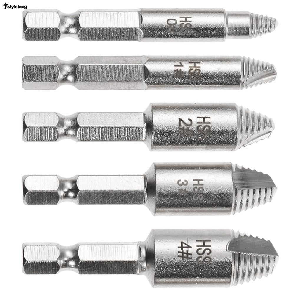 Conjunto De Removedor De Extrator De Parafuso Quebrado , 1 Peça , Fácil Para Fora , Danificado , Despojado , Brocas