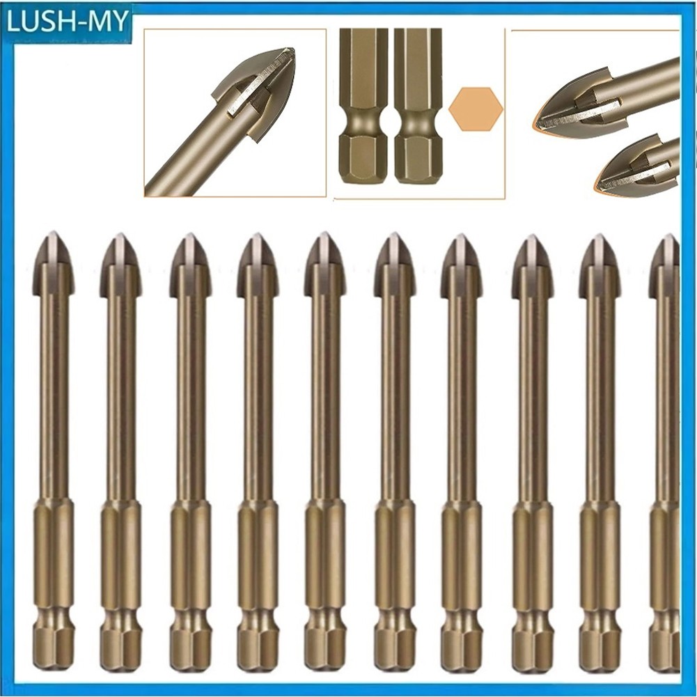 6mm Para Telha Porcelana Broca Mármore Cerâmica Vidro Tijolo Hex Haste Cabeça
