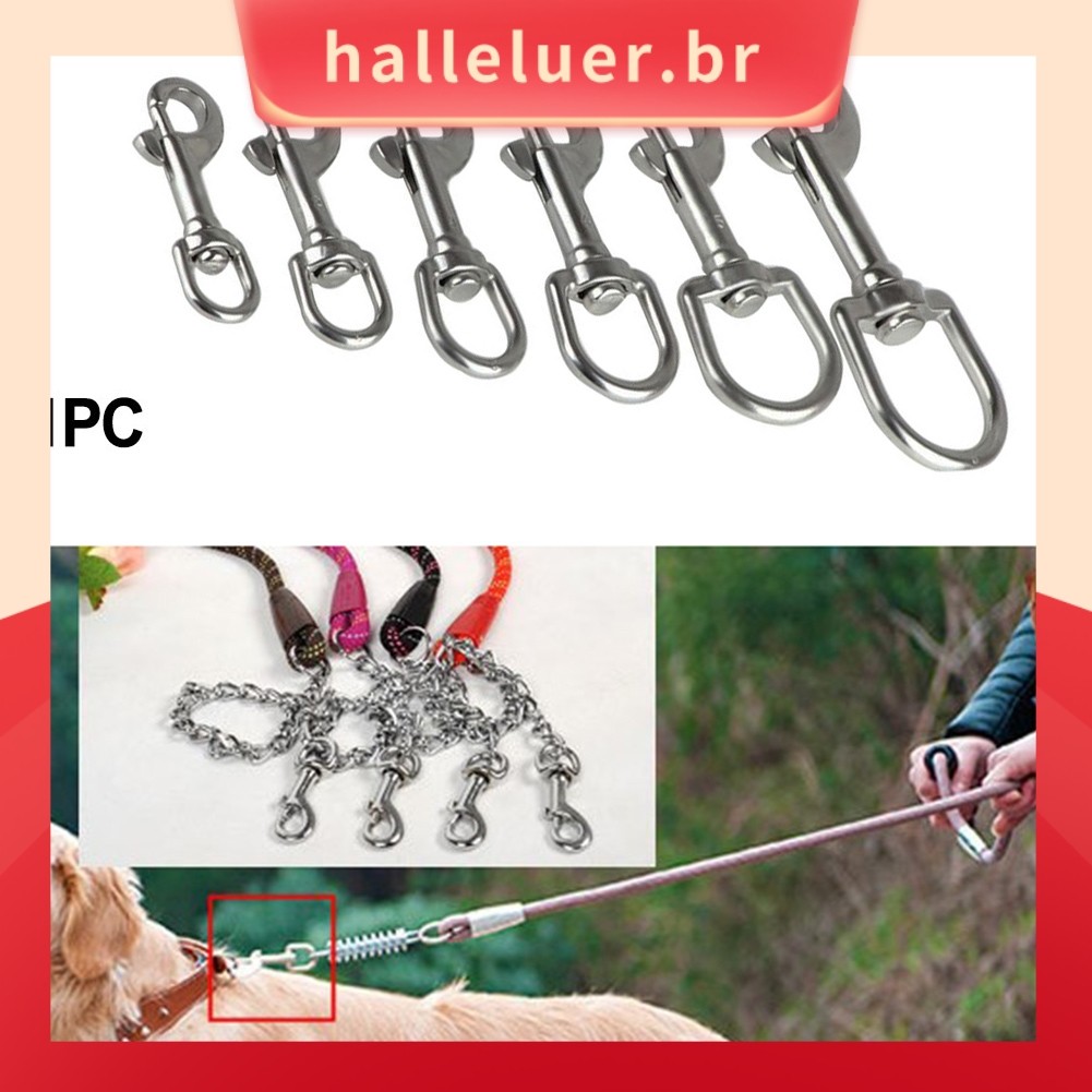 [HALE] Parafuso Giratório De Aço Inoxidável , Gancho De Mola Para Mergulho , Bandeira De Trela Animais De Estimação