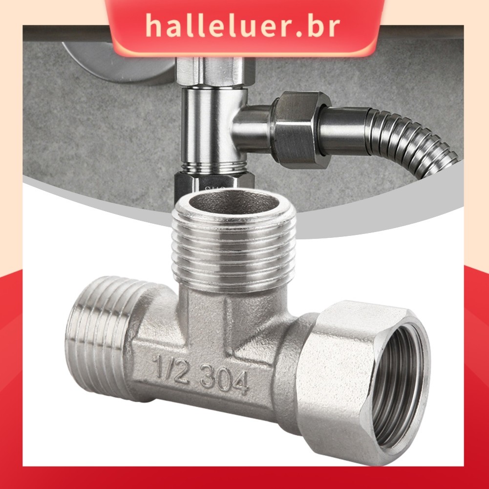 [HALE] Adaptador T Válvula De 3 Vias/Para Banheiro Desviador/Pulverizador De Bidê Cabeça De Chuveiro/G1/2
