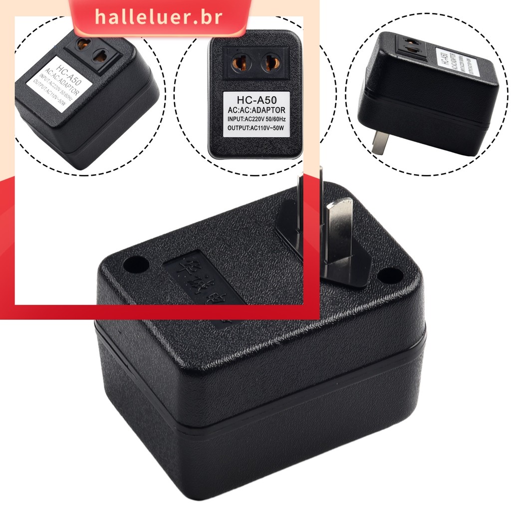 [HALE] Adaptador De Viagem Transformador Abaixador 50W AC 220V Para 110V/110V 220V Conversor