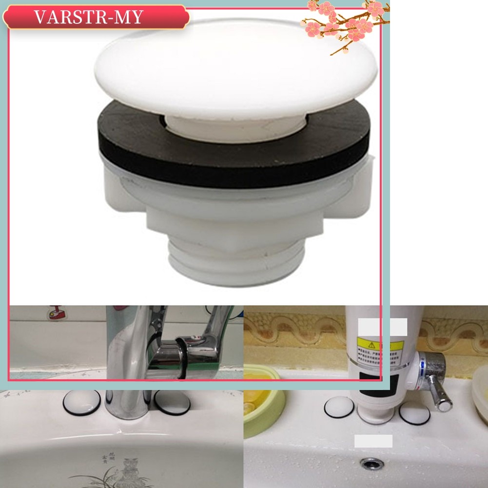 VARSTR Plástico E Borracha Pia De Cozinha Torneira Buraco Blanking Plug Stopper Bacia Cover 38mm