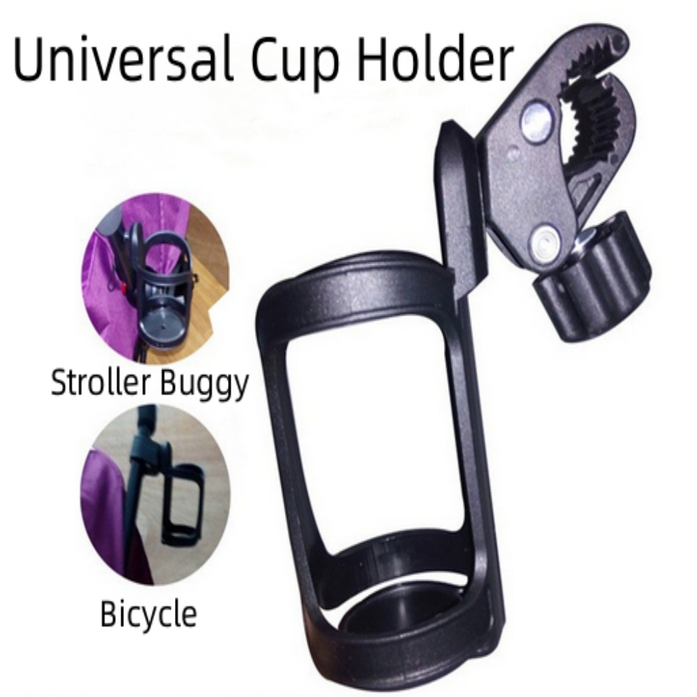 Suporte Preto Da Bebida Garrafa Do Copo Para A Bicicleta Buggy Carrinho De Bebê