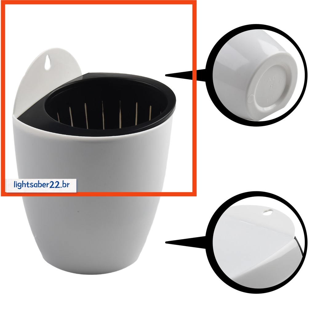 [LITA] Vaso De Flores Montado Na Parede , Endro Verde De Plástico Com Absorção Automática De Água