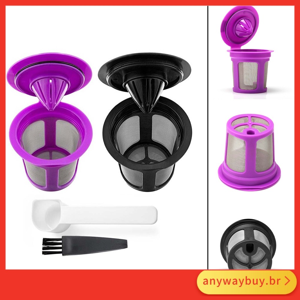 [Venda Quente] 2 Pacotes De Copo Reutilizável Para Cápsulas De Filtro Recarregáveis Cafeteira Keurig K-Cup 2.0 1.0 ❀