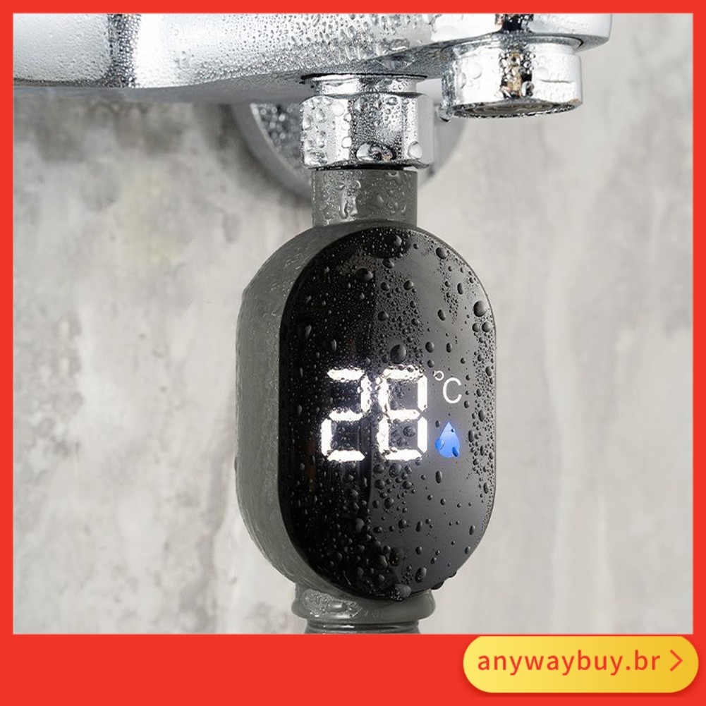 [Venda Quente] Display LED 0 ° C ~ 99 Medição Inteligente De Temperatura Do Termostato De Banho ❀