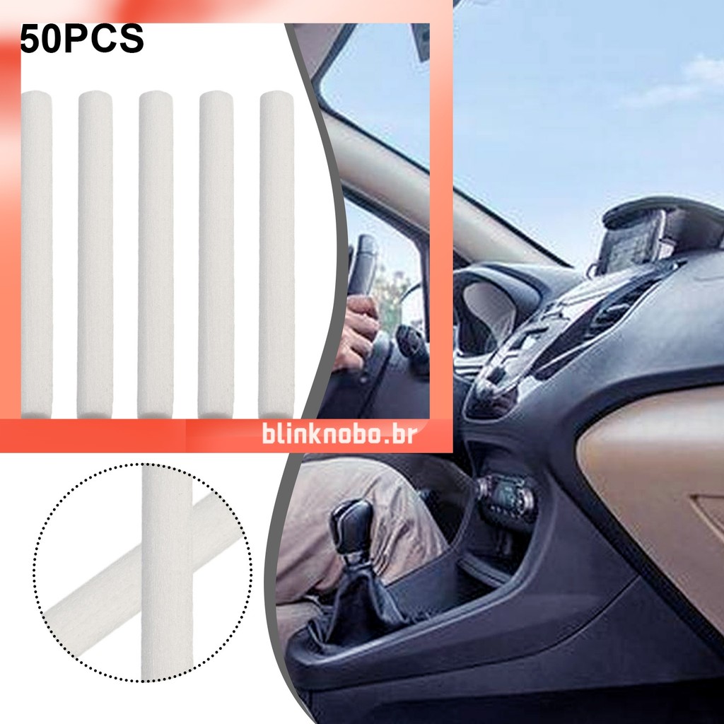 [BLINKNB] 50 Peças Umidificador De Carro Difusor Substituição Filtro Esponjas Recarga Varas