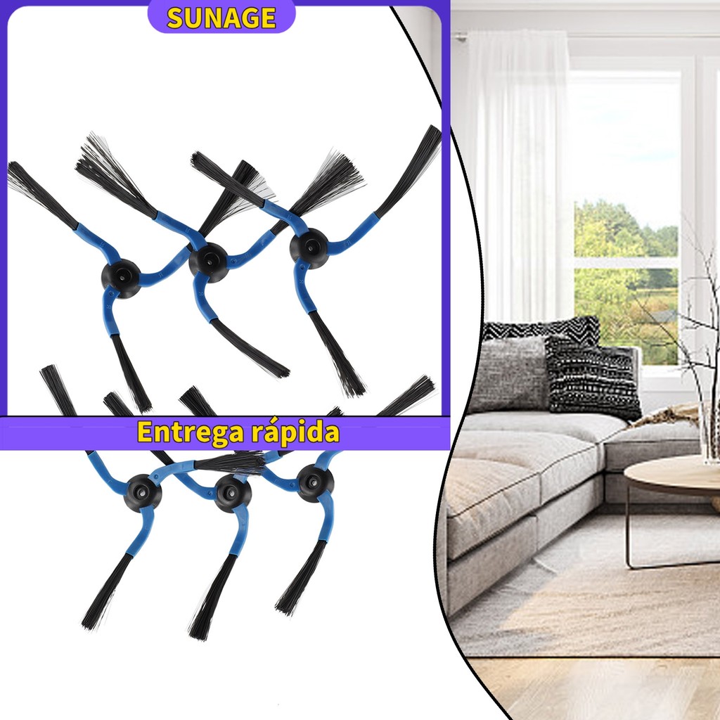 [SUNAGE] 3 Pares De Escovas Laterais Para Aspirador De Pó Samsung navibot Robot 