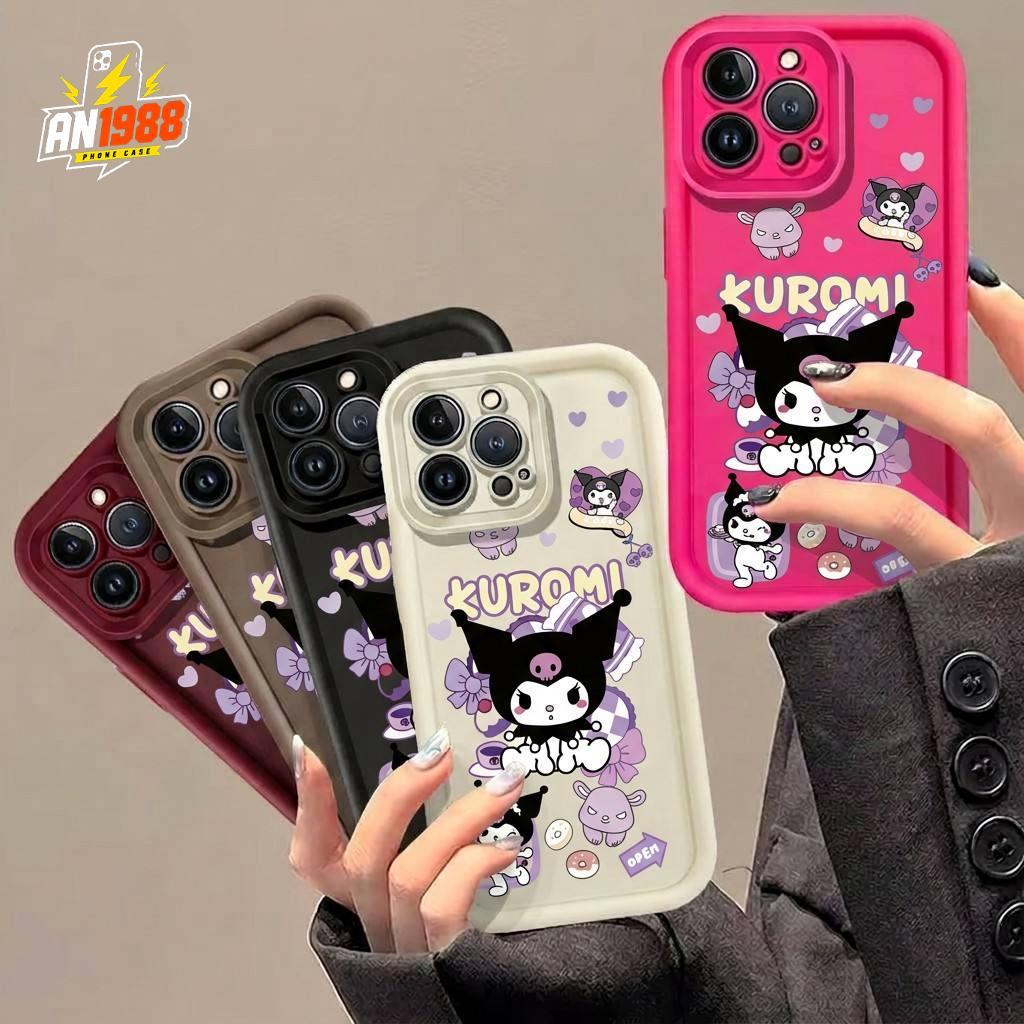 Moda Kuromi Cartoon Donut Heart Phone Shell Para Samsung Galaxy M01s A02s A03 M05 A10s M02 A03s A04 A10 A02 A05 M10 M02s
