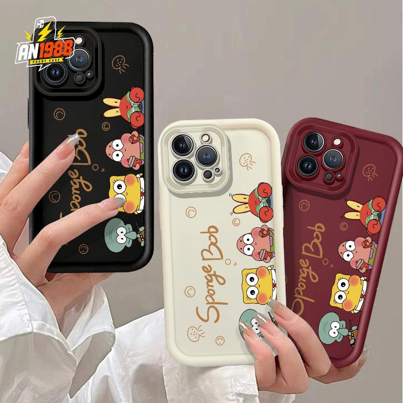Cool Sea Cartoon Bob Esponja Capa Subaquática Para Samsung Galaxy J4 J6 J7 Prime A32 A24 A73 A23 A13 A52 A70 A33 A04S A5