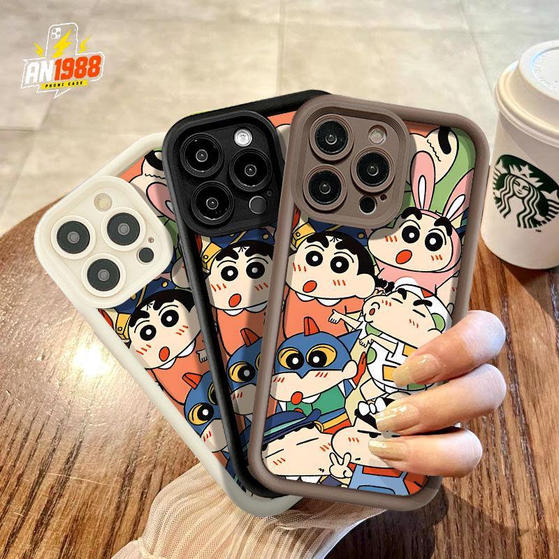 Moda Shinchan Cartoon Poses Capa De Telefone Para Samsung Galaxy A02 A04 A10 A05 M10 A03 M05 A02s M02 M02s A03s A10s M01