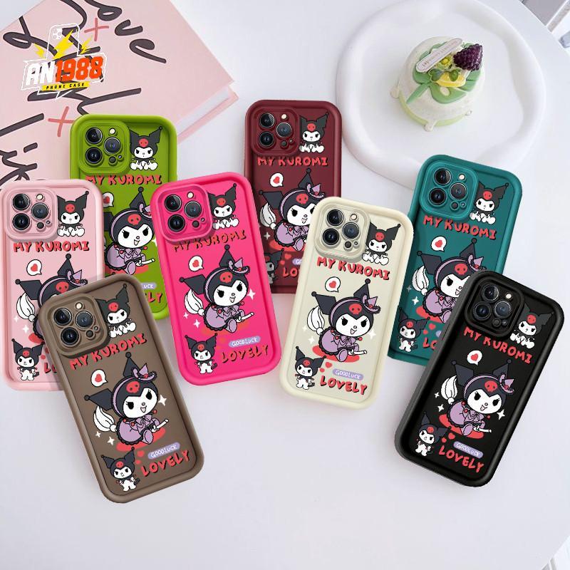 Simples KUROMI Sanrio MY LOVELY Capa De Telefone Para Samsung Galaxy A23 A04S A50 A52 A52S A70 A13 A73 A33 A24 A31 A32 J