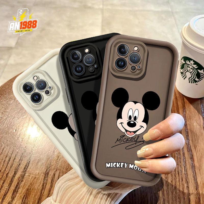 Capa De Orelhas De Desenho Animado De Mouse Preto Para Samsung Galaxy A12 A22S A15 A14 A20 A13 A30 A21S A22 M11 M12 A11 