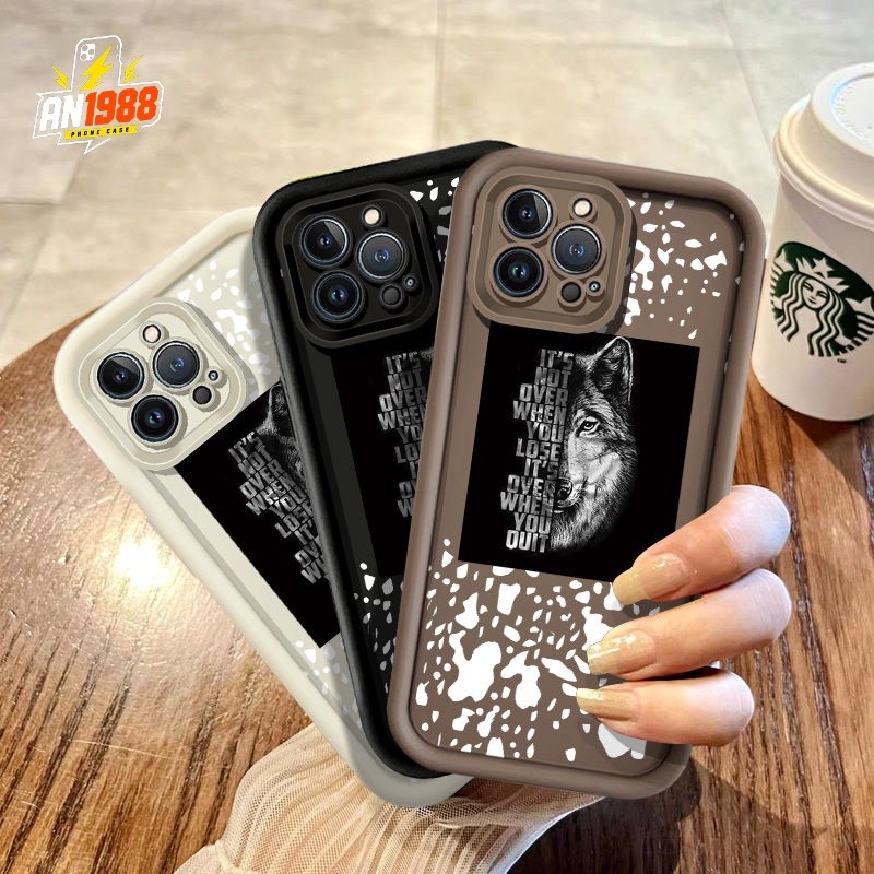 Bonito Lobo Uivando Animal Arte Rosto Caso Realista Para Samsung Galaxy A20 A15 M11 A22 A12 A30 A13 M12 A22S A21S A14 A1