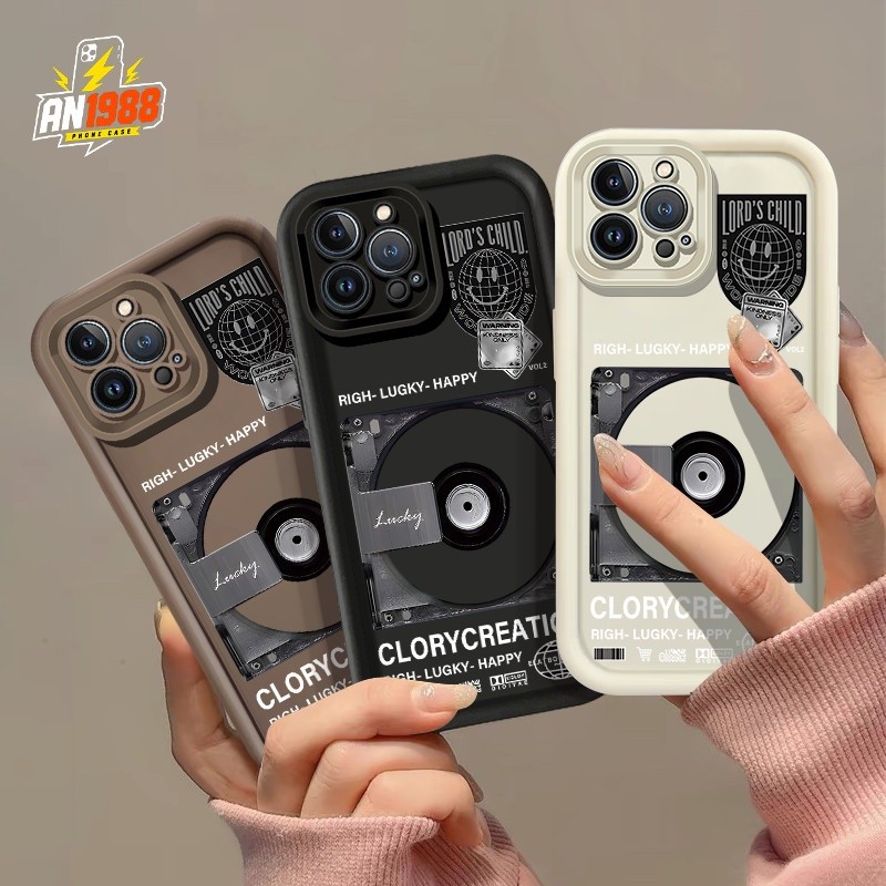 Fita Cassete Música Rica Sorte Feliz Capa De Telefone Para Samsung Galaxy A15 A21S A14 A22S A30 A13 M12 A22 A11 A20 A12 