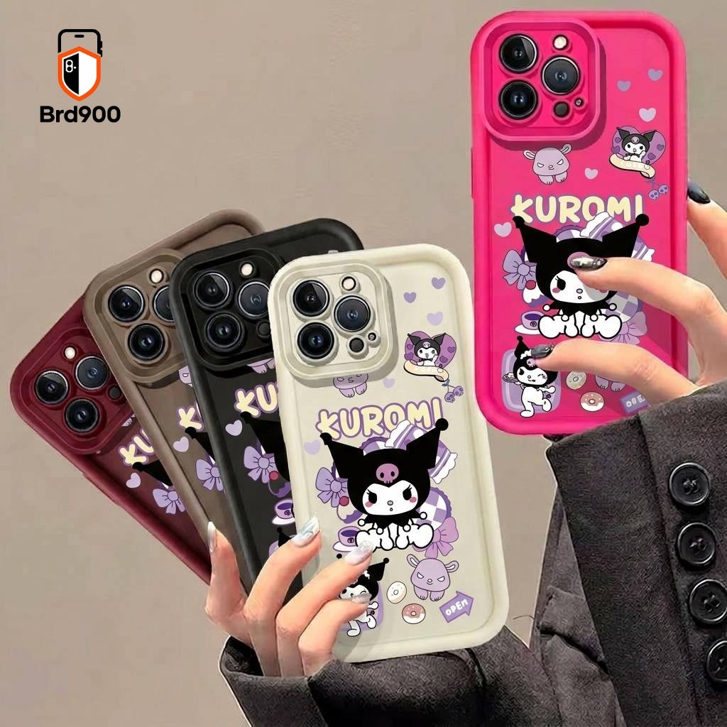Legal Kuromi Donut Cartoon Heart Phone Case Para Samsung Galaxy A13 A21S A30 A11 A22S M11 A12 A22 M12 A14 A15 A20 Proteç