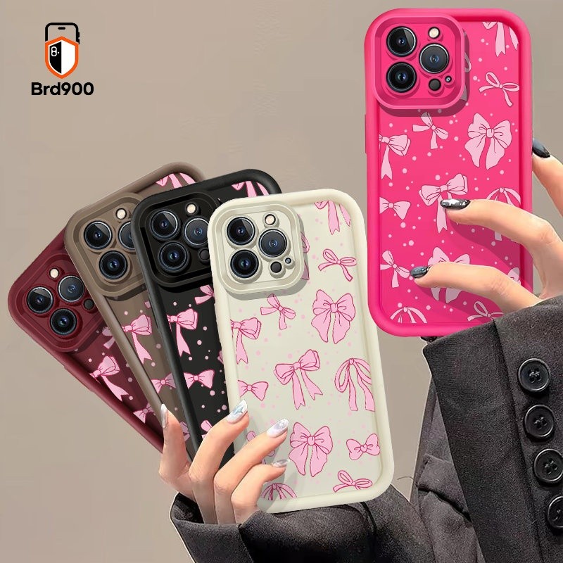 Moda Rosa Arco Fita Repetindo Impressão Embalagem Completa Para Samsung Galaxy M11 A21S A22S M12 A12 A14 A13 A15 A22 A11