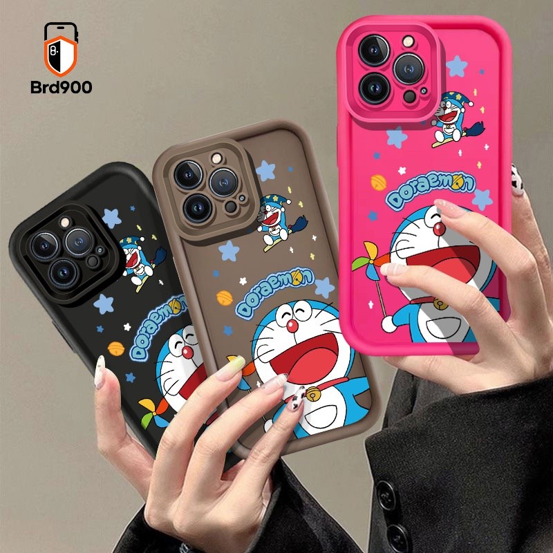 Bonito Doraemon Cartoon Catavento Estrela Anime Capa De Telefone Para Samsung Galaxy A12 A21S A22S A13 M11 A15 M12 A14 A
