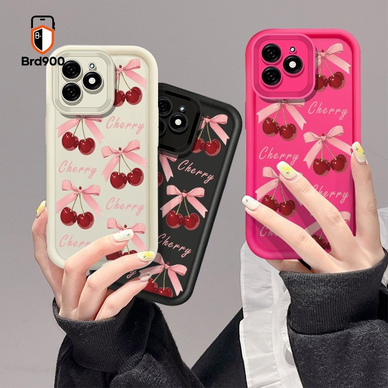 Cereja Arco Fruta Impressão Vermelha Caso De Telefone Para Samsung Galaxy A15 A11 A13 A22S A20 A30 M11 A14 M12 A21S A22 