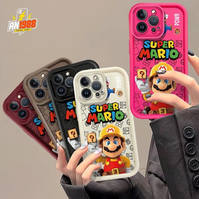 Super Mario Game Cartoon Builder Maker Capa De Telefone Para Samsung Galaxy A14 A20 A21S A30 M11 A12 M12 A11 A15 A13 A22