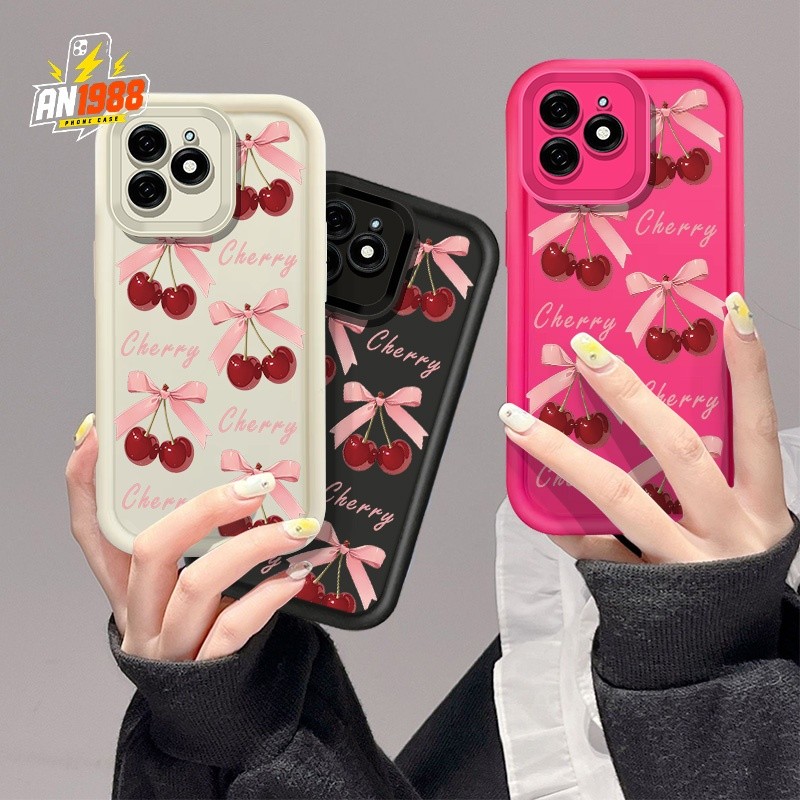 Cereja Arco Fruta Impressão Vermelha Escudo Do Telefone Para Samsung Galaxy M11 A22S A15 A20 A14 A21S A30 A11 A22 A13 A1